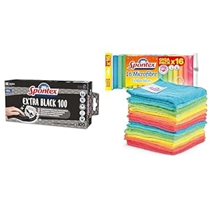 Spontex Extra Black Einmalhandschuhe 100er Pack