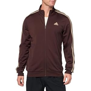 adidas Men’s Essentials Warm-Up 3-Stripes Track Top