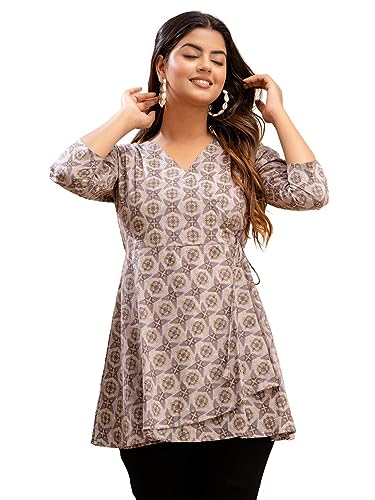 Image of feranoid Women Cotton Angrakha Kurti