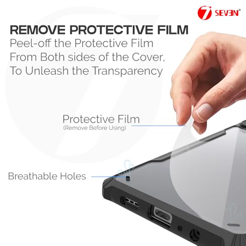 Image of 7SEVEN Ipacky Back Cover for Samsung F14 Mobile Back Case Shock Proof Design Camera Edges Protection Crystal Clear Phone Case Precise Cutouts Matte Black Soft Bumper Phone Cover