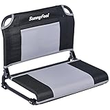 SUNNYFEEL Oversized Stadium Seat for Bleachers with Back Support Extra Wide, Bleacher Stadium Seats Chairs with Backs Portable Bleachers Seat with Hook for Sports Events Baseball Soccer Benches