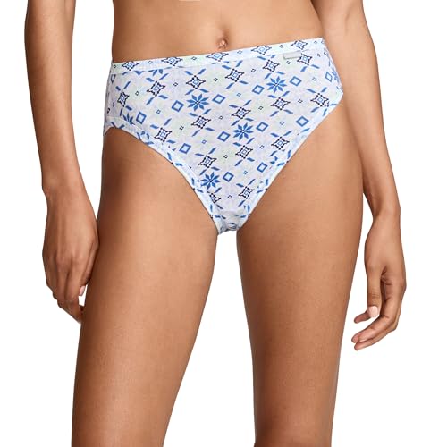 Image of Jockey Women's Underwear Plus Size 100% Cotton Elance French Cut - 3 Pack