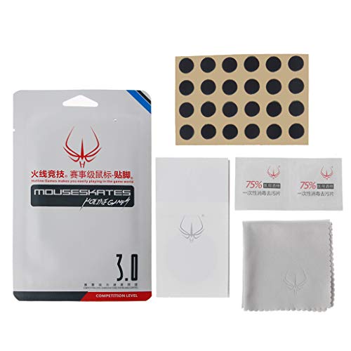 Anjuley Jeu De 6 Jeux/Packs d'origine Hotline Niveau De Compétition Pieds De Souris Patins Gildes pour Logitech G1 / M100 / M235 Souris 0.6 Mm D'épaisseur en Téflon