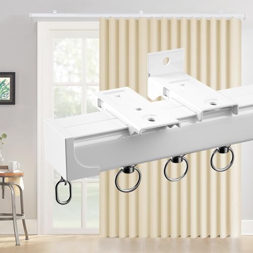 1m 2m 3m 4m 5m �Ԏd�؂�J�[�e�����[�� �Ɩ��p�J�[�e�����[�� �������[�� ��^�A�A���~�j�E�������ϋv���J�[�e���g���b�N���[���Z�b�g�A�J�[�e���g���b�N ���ȃ����i�[�t���A�V��܂��͕ǎ��t��(White,1.2m(3.9ft))