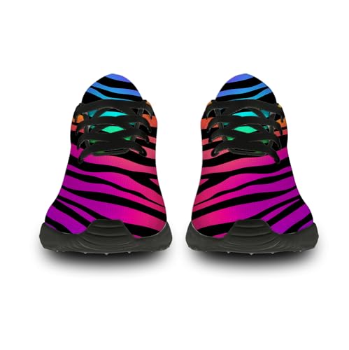 Zebra Shoes for Women Men Tennis Walking Running Shoes Lightweight Animal Texture Sneakers Gifts for Men Women3