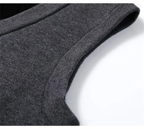 Middle-Aged And Elderly Men's Sweater Vest Dad's Knitted Thickened Casual Warm Cardigan Waistcoat2