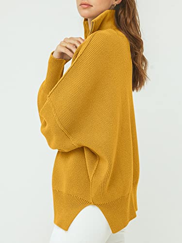 Image of ANRABESS Womens Oversized Quarter Zip Pullover Sweaters