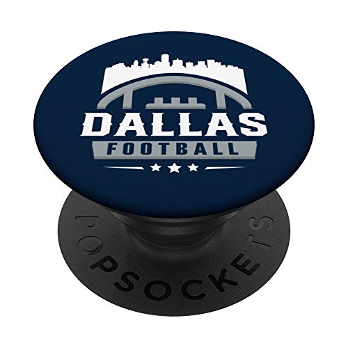 Classic Dallas Football Stars City Skyline PopSockets Grip and Stand for Phones and Tablets