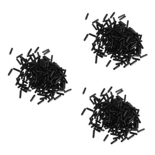 KICHOUSE 3sets Pipe Cap Kit Tube Tubing End Cap Screw Thread Protectors Round End Cap for Furniture Legs 250pcs*3