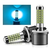 LUYED 880 LED Fog Light Bulb 8000K Ice Blue 300% Super Brighter 1:1 Mini Size 886 890 892 893 LED Bulb with Projector for Fog Lights,Pack of 2