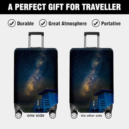 Travel Luggage Cover Suitcase Protector Scratch-Resistant Fit Not Included Suitcase Blue Shack S-19-21in 6