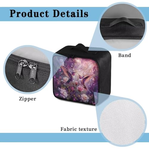Image of Gomyblomy Roses Hummingbird First Aid Kit Empty First Aid Kit Bag for Home Cars Travel Medical Supplies Bag Portable Trauma Kit for Office Kitchen Camping Outdoors