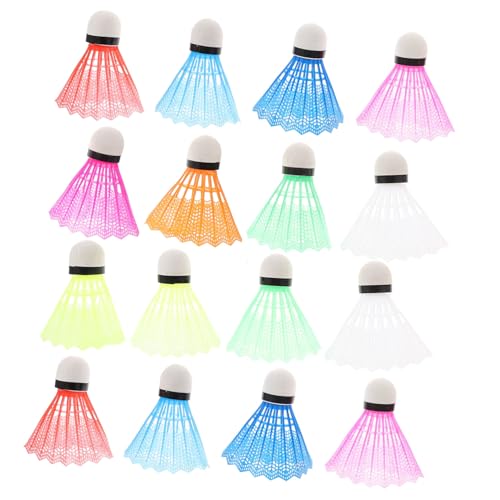 Totority Advanced Badminton Shuttlecocks 20pcs Plastic Shuttlecocks Colorful Balls for Fitness Training Random Color