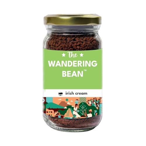 Image of The Wandering Bean Irish Cream Instant Coffee, This Coffee Shop Beverage at Home with Our Irish Cream! - 40gm