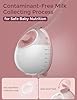 Momcozy Breast Pump V1 Pro Hospital-Grade, Hands-Free & Portable Wearable Pump, Upgraded Electric Pump with 3 Fine-Tuned Rhythms|15 Levels, Come with Leak-Proof DoubleFit Flange, Cozy Red.