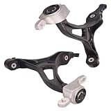 Bapmic Front Lower Left 1643303407 + 1643303507 Right Control Arm Kit with Bushings for Mercedes Benz W164 GL ML Class
