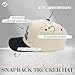 Funky Junque Trendy Hats for Men Women Cute Trucker Hat Adjustable Embroidered - I'm Here to Drink and Get Laid - Beige/Black