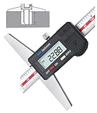 GLTL General Tools Depth Gauge Vernier Caliper,0-6"/150mm,0-8"/200mm,0-12"/300mm (Digital 0-150mm)
