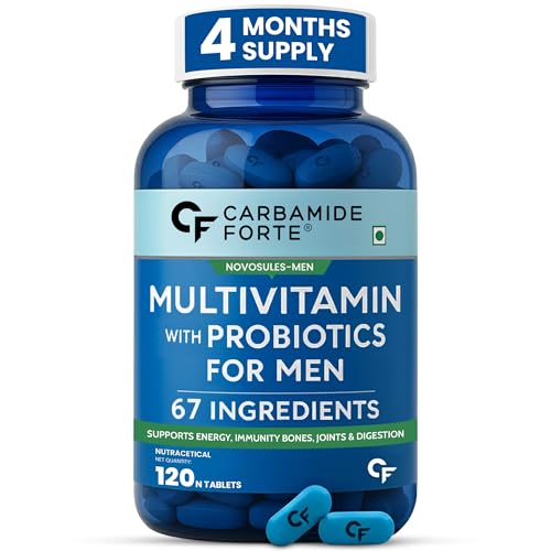 Carbamide Forte Multivitamin Tablet for Men Gym | Multi vitamin Tablet for Men | Multi Vitamin for Mens for Daily Immunity & Energy Support | 120 Tablets