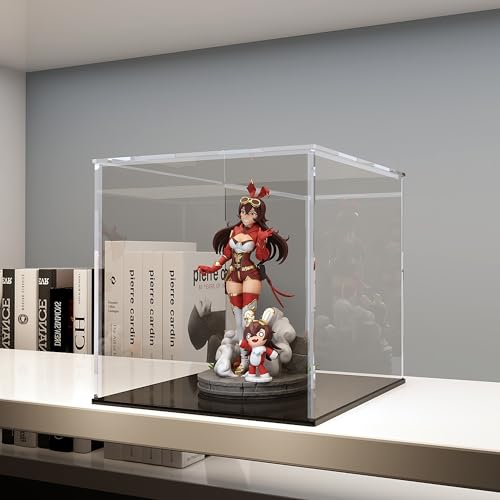 Image of Acrylic Display Case with Ball Stand for Full Size Basketballs, Versatile Clear Acrylic Display Box for Sport Souvenirs Showcase