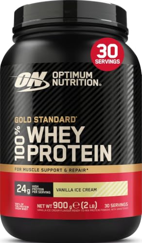 Optimum Nutrition Gold Standard 100% Whey Protein Powder, 900 g