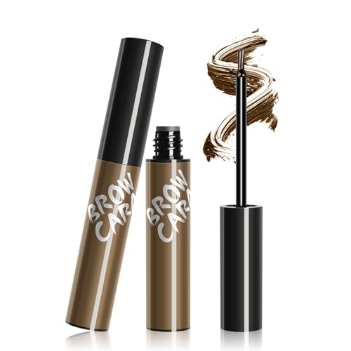 Brow Peel Off Gel - Easy Peel Off Eyebrow Gel Transfer-Proof for Girl Create Voluminous-Looking Brows Easy to Color 1 Pack (Dark Brown)