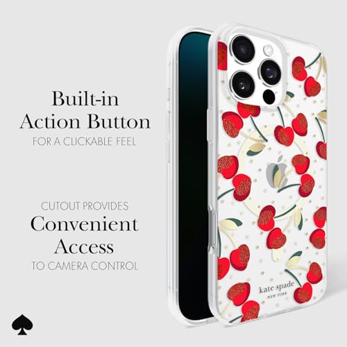 kate spade new york iPhone 16 Pro Max Case - Cherry Dot Gems - image 4