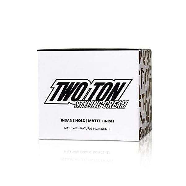 Hanz-de-Fuko-TWO-TON-Insane-Hold-Styling-Cream-Water-Based-Matte-Finish-Strong-Hold-Hair-Cream Hanz de Fuko Two Ton Insane Hold – Premium Men’s Styling Cream – Extreme Hold, Matte Finish – 100% Water Based, 4 oz.