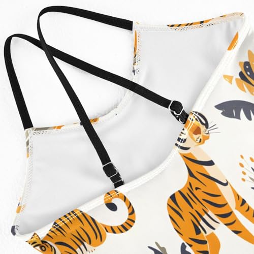 Girl's One Piece Swimsuit Cute Cartoon Penguin Dancing Beach Bathing Swimwear4