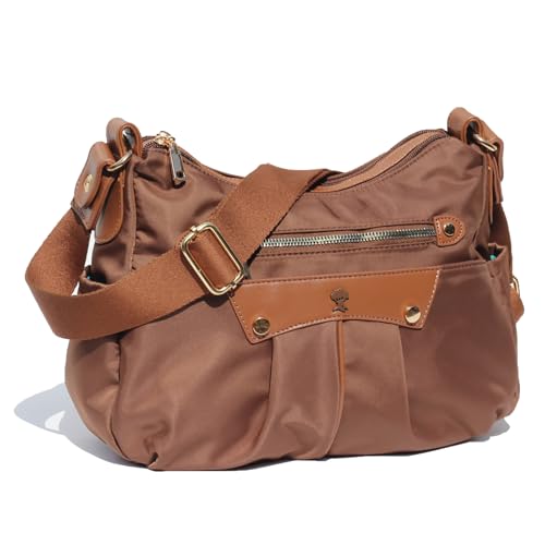 ESVAN Women's Crossbody Bag – Stylish Handbag Purses with 2 Detachable Straps for Versatile Wear