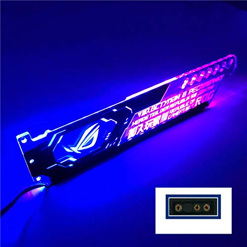 Graphics Bracket    Metall - Grafikkarte    Lampe   Licht    Gpu Bracket 12V RGB / 5V A- Streamers-5V_A-RGB (3P_) Silver_Bracket