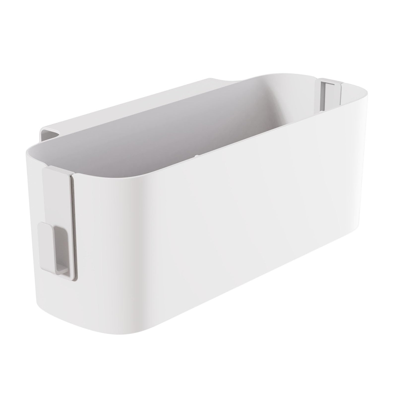 Buachois Caddy Hangy Caddy Appedisci Scaffali di stoccaggio Organizzatore Organizzatore Accessori con cesti con 2 ganci per rotaie per bambini Hollits Holder Dormitory College Dorm Room (Bianco)