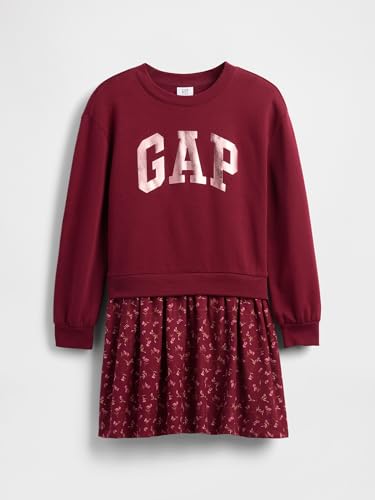 Image of Gap Girls' Short Sleeve Logo Dress