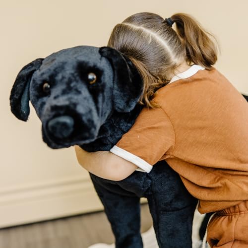 Melissa & Doug - riesige Plüschwildtiere, weiches Polyestergewebe, schöne schwarze Labormarkierungen, handgefertigt, mehrfarbig