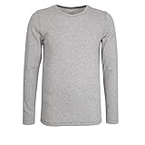 Ceceba Herren Longsleeve, Langarm, Baumwolle, Polyamid, Thermo Function, grau, Melange M
