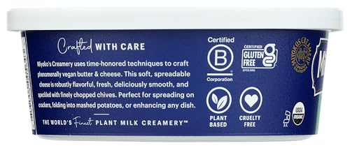 Miyoko’S Creamery 55A11028 Miyoko'S Creamery Organic Vegan Classic Double Cream Chive Artisan Cheese, Plant Milk Cheese Spread thumb #2