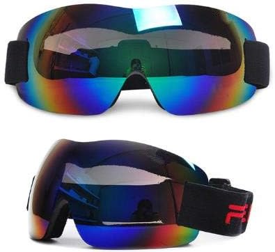 MYSdd Ski  Men Women Snowboard  Single Lens Glasses for Adults Skiing Cycling Hiking Eye Protection - Green