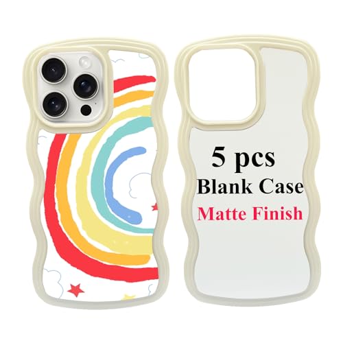 Coque vierge sublimation iPhone 15 Pro Max JUSTRY pour personnaliser votre style au quotidien