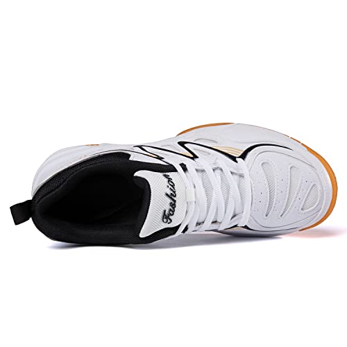 Eadnly Men's Pickleball Shoes Badminton Shoes Mens Tennis Shoes Indoor Court Shoes Racketball Squash Volleyball Shoes(Black10) #TOP1