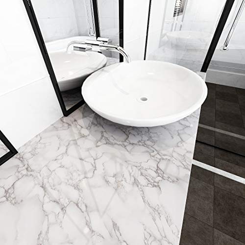 Lacheery Large Wide 36 X 317 Inch Faux Marble Contact Paper Peel And Stick Grey White Countertop Contact Paper Decorative Marble Wallpaper For Bathroom Rv Countertops Walls Desk Marble Paper Vinyl #TOP3