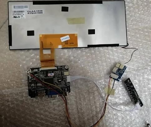 Original 10.3inch LCD Display CLAA103WA01XN / CLAA103WA01 XN 1280x480 IPS LCD for BMW W5-series Navigation LCD Screen