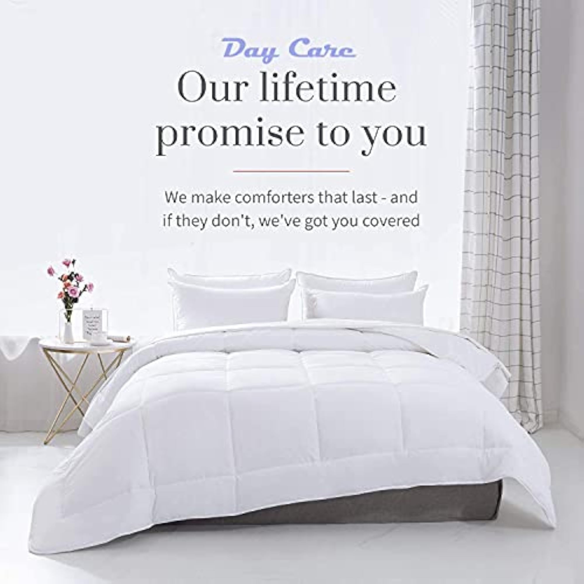 Soft AC Comforter Hotel Quality-Down Alternative Reversible