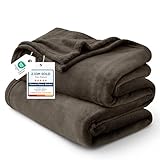 Bedsure GentleSoft Brown Fleece Blankets King Size - Bed Blanket Soft Lightweight Plush Cozy Fuzzy Luxury Microfiber, 108x90 inches