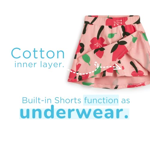 Image of YouGotPlanB Cotton Skater Skirt for Girls | Pack of 1 | Ages 3-16 Years | Attached Inner Shorts | Ideal for Sports & Play