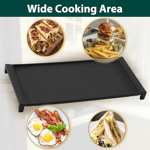 WB31X24738 Griddle Cooktop Replacement Parts for GE Stove Cast Iron Griddle Gas Stove Range Cooktop Appliances Pan GE JGBS66REKSS JGB700SEJ4SS WB31X24998 General Center Stove Top Plate 1 Pcs - Thumbnail 5