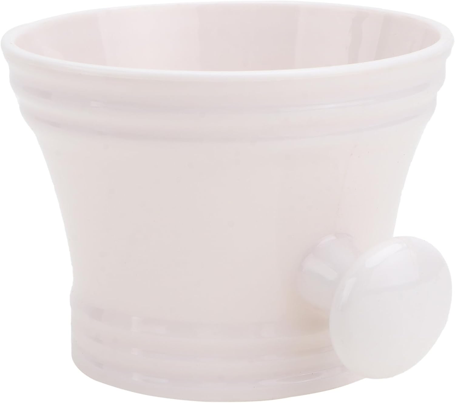 Uonlytech Shaving Soap Cup White Foam Bowl for Men Traditional Grooming Shave Soap Bowl with Storage Container for Wet Shaving