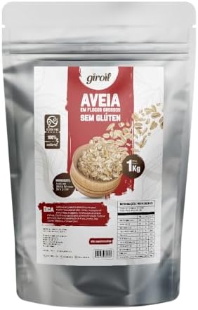 Aveia em Flocos Grossos Sem Glúten 1 Kg