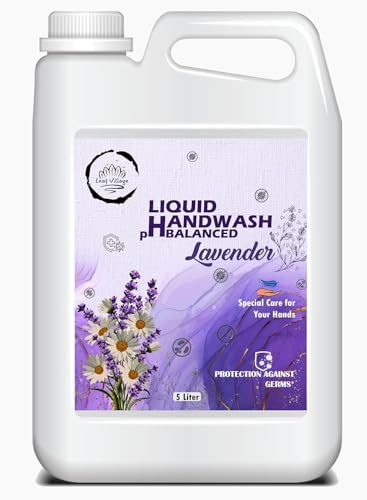 Image of Liquid Handwash pH Balanced Lavender, Protection Against Germs, Special Care for Hands, 5 Litre