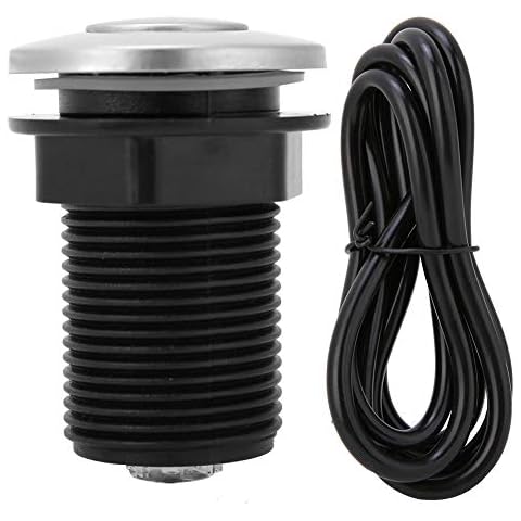 32mm Garbage Disposal Air Switch, Waste Disposal Air Switch Button with Air Tube, Push Button Airswitch Replacement Kit for Tub Swimming Pool Spa Cover