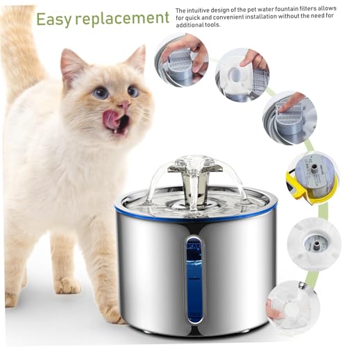 Filtros de repuesto para fuente de agua para mascotas balacoo 60 sets miniatura 3